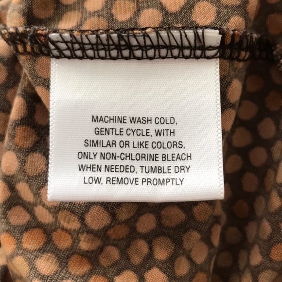 ATTENTION LARGE BROWN POLKA DOT SLEEVELESS TOP - Picture 8 of 8